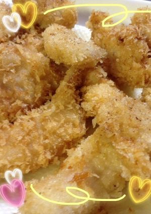 簡単ふんわり☆芋床のトリムネカツ-レシピのメイン写真
