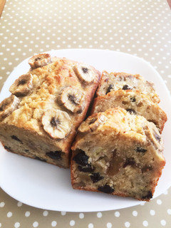 簡単!バナナパウンドケーキ。くるみ入り-レシピのメイン写真