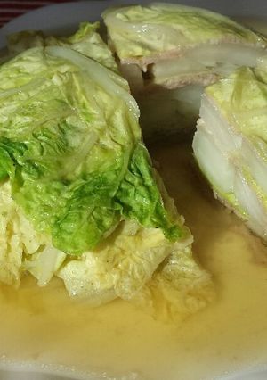 レンジで簡単!豚肉と白菜のミルフィーユ-レシピのメイン写真