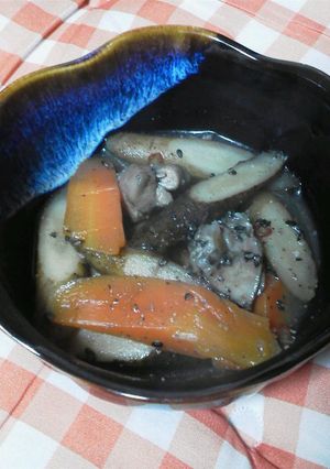 ✿秋の根菜ごろごろ味噌胡麻煮✿-レシピのメイン写真