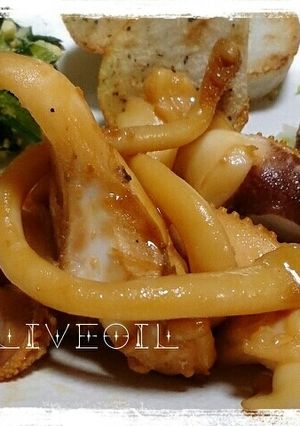 生姜風味のモンゴウイカの照り焼き-レシピのメイン写真
