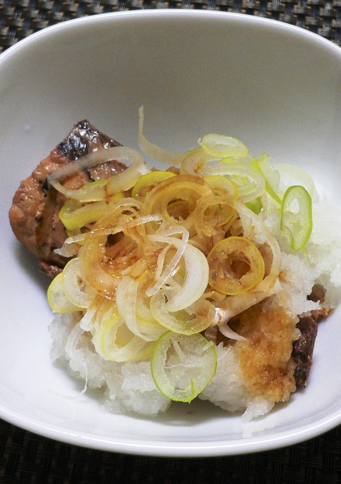 さんま塩焼缶・ネギおろしのっけ☆-レシピのメイン写真