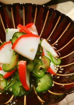おうち居酒屋☆胡瓜と蒲鉾のゆずこ甘酢和え-レシピのメイン写真