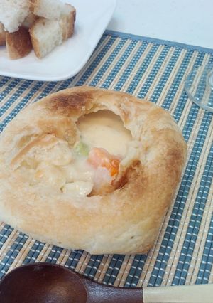 シチューのパイ包みでココットカマン-レシピのメイン写真