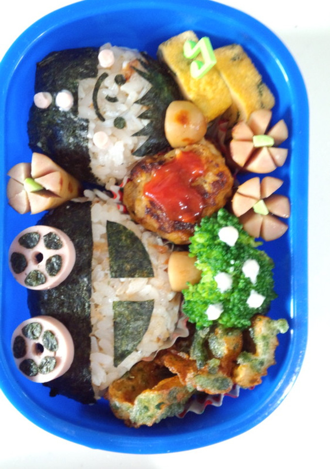 パトカーとおまわりさんのお弁当～幼稚園児-レシピのメイン写真