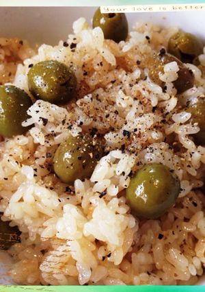 絶対オススメ簡単！オリーブの炊き込みご飯-レシピのメイン写真