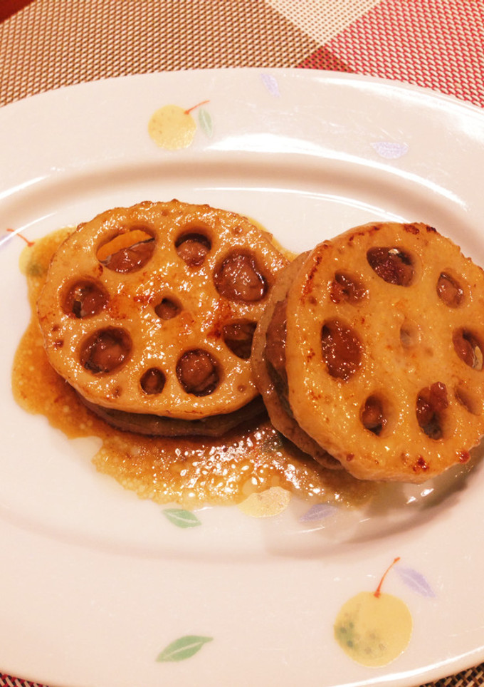 旨旨！レンコンのはさみ照り焼き-レシピのメイン写真