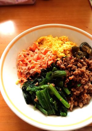 三色丼-レシピのメイン写真