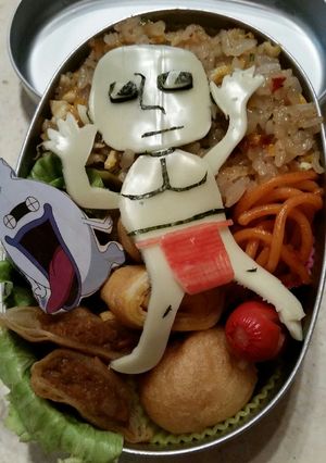 妖怪ウォッチ モノマネキン キャラ弁-レシピのメイン写真