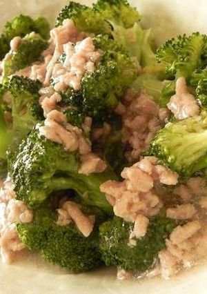 ブロッコリーの白だしひき肉あんかけ♪-レシピのメイン写真