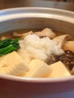 大根おろしであっさり鍋-レシピのメイン写真