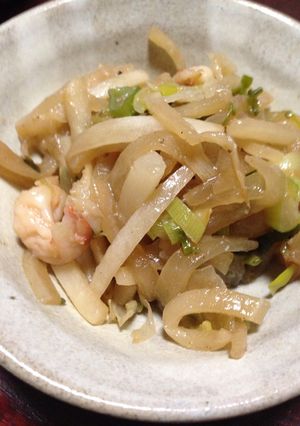 大根とエビのオイスターソース炒め-レシピのメイン写真