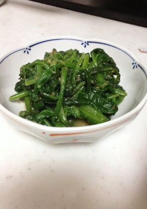 山椒香るほうれん草のゴマ和え-レシピのメイン写真