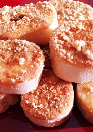 レンジで30秒 お麩のきなこラスク風-レシピのメイン写真