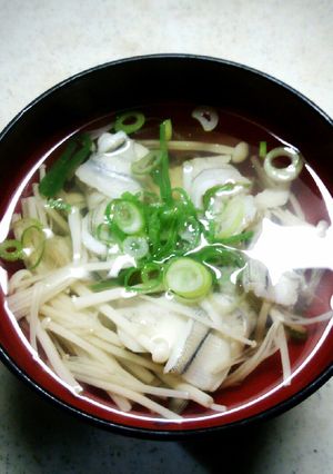 釣魚料理、サヨリの吸い物-レシピのメイン写真
