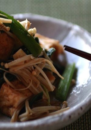 厚揚げ豆腐とネギのえのき炒め-レシピのメイン写真