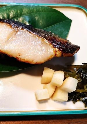 銀ダラの完熟梅塩麹漬け焼き バーナー処理-レシピのメイン写真