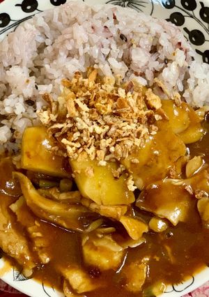 きのことニンニクの芽のハヤシライス-レシピのメイン写真