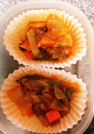 ズボラさんのお弁当 ミートボールで酢豚-レシピのメイン写真
