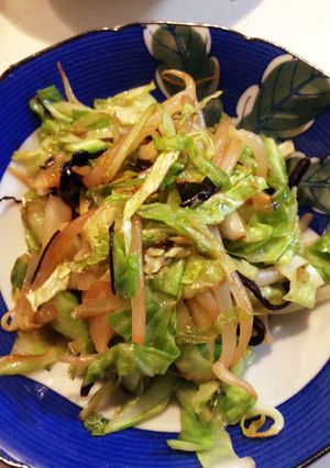キャベツともやしの塩昆布炒め-レシピのメイン写真