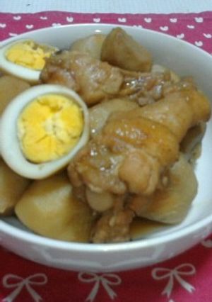里芋と手羽元のこってり煮♪-レシピのメイン写真