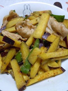 さつまいもと豚肉の甘糀炒め-レシピのメイン写真