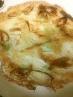 こめこdeねぎ焼き~混ぜて焼くだけ~-レシピのメイン写真