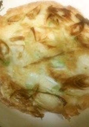 こめこdeねぎ焼き～混ぜて焼くだけ～-レシピのメイン写真