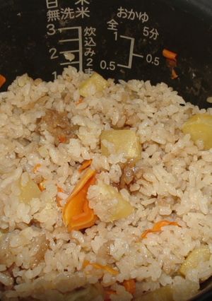 秋☆サツマイモの炊き込みごはん-レシピのメイン写真