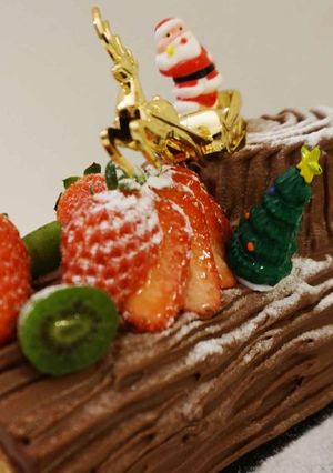 フライパン クリスマスブッシュドノエル-レシピのメイン写真