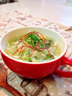薬味たっぷり!簡単白菜みぞれスープ-レシピのメイン写真