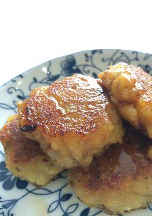 玉ねぎいももち♡煮物残りで〜餅旨ー‼︎-レシピのメイン写真