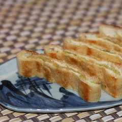 รูปของ 油揚げのねぎ味噌焼き