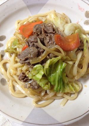 回鍋肉風焼きうどん-レシピのメイン写真