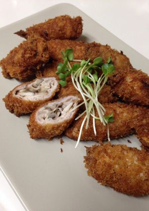 椎茸、舞茸で松茸風味の肉巻きフライ-レシピのメイン写真