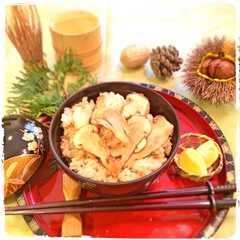 รูปของ 簡単時短☆秋の香り料亭風松茸ご飯
