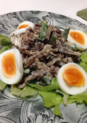 脱マンネリ⭐️牛肉のごまマヨ和え-レシピのメイン写真