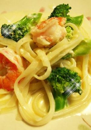 エビとブロッコリーのクリームパスタ-レシピのメイン写真