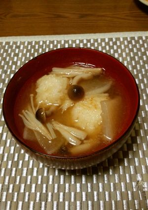 **きのこと大根のだまっこ汁**-レシピのメイン写真