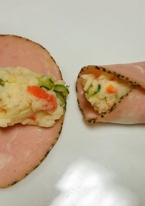 お弁当にも❤ポテサラのハム巻き♪-レシピのメイン写真