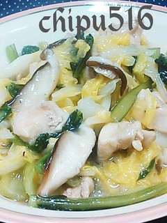 超簡単 子供が喜ぶ!白菜と鳥肉の炒め物-レシピのメイン写真