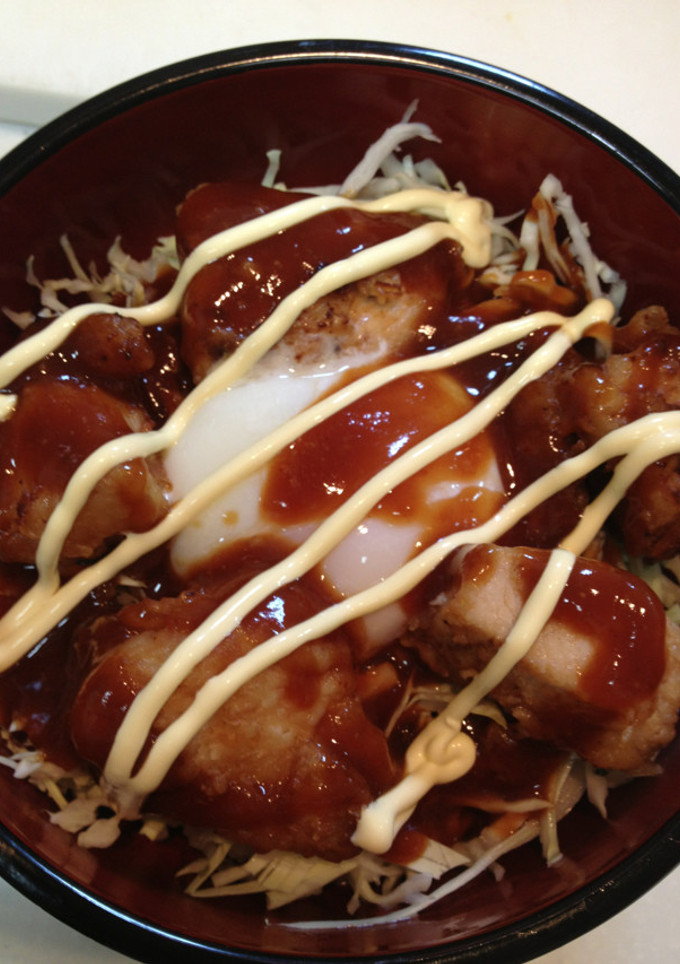 余り物の唐揚げや豚カツで 簡単丼-レシピのメイン写真
