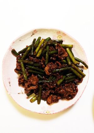 にんにくの芽と牛肉の甘味噌炒め-レシピのメイン写真