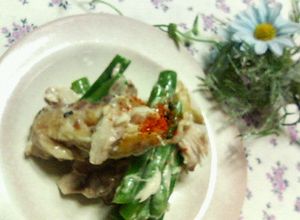 鯵干物とインゲンの☆青紫蘇ドレマヨ和え♪-レシピのメイン写真