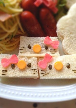 ひとくち＊キティちゃんサンドイッチ-レシピのメイン写真