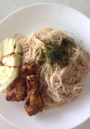 そうめん　中濃ソースあえるだけ　調理なし-レシピのメイン写真