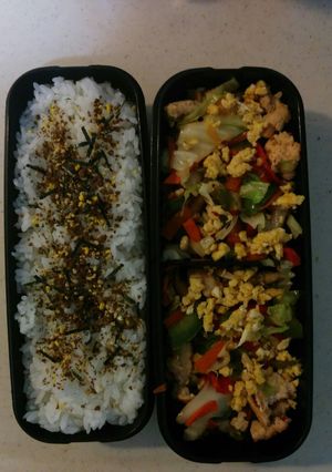 簡単に作る5分で完成！鶏肉弁当おかず-レシピのメイン写真