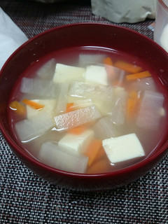 簡単☆大根人参豆腐の中華風スープ-レシピのメイン写真