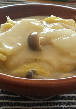 白菜としめじの豆乳クリーム煮-レシピのメイン写真