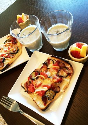 手軽に簡単!朝食ピザトースト-レシピのメイン写真